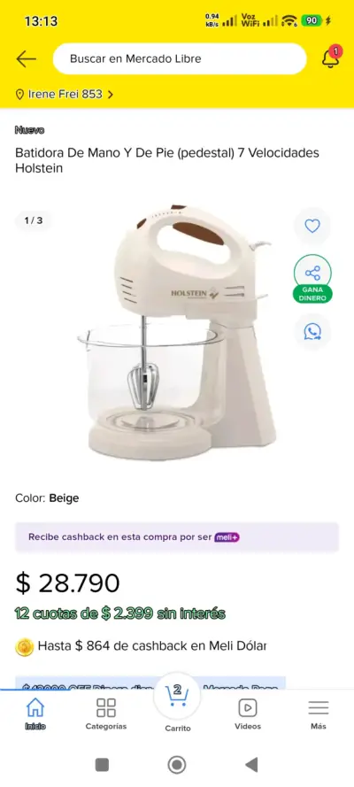 Batidora Holstein 7 velocidades - miniatura 2