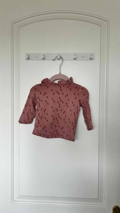 Polera rosa con flores niña 3 a 6 meses - miniatura 1