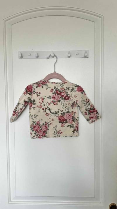 Polera de bebé niña con flores 3 a 6 meses - miniatura 2