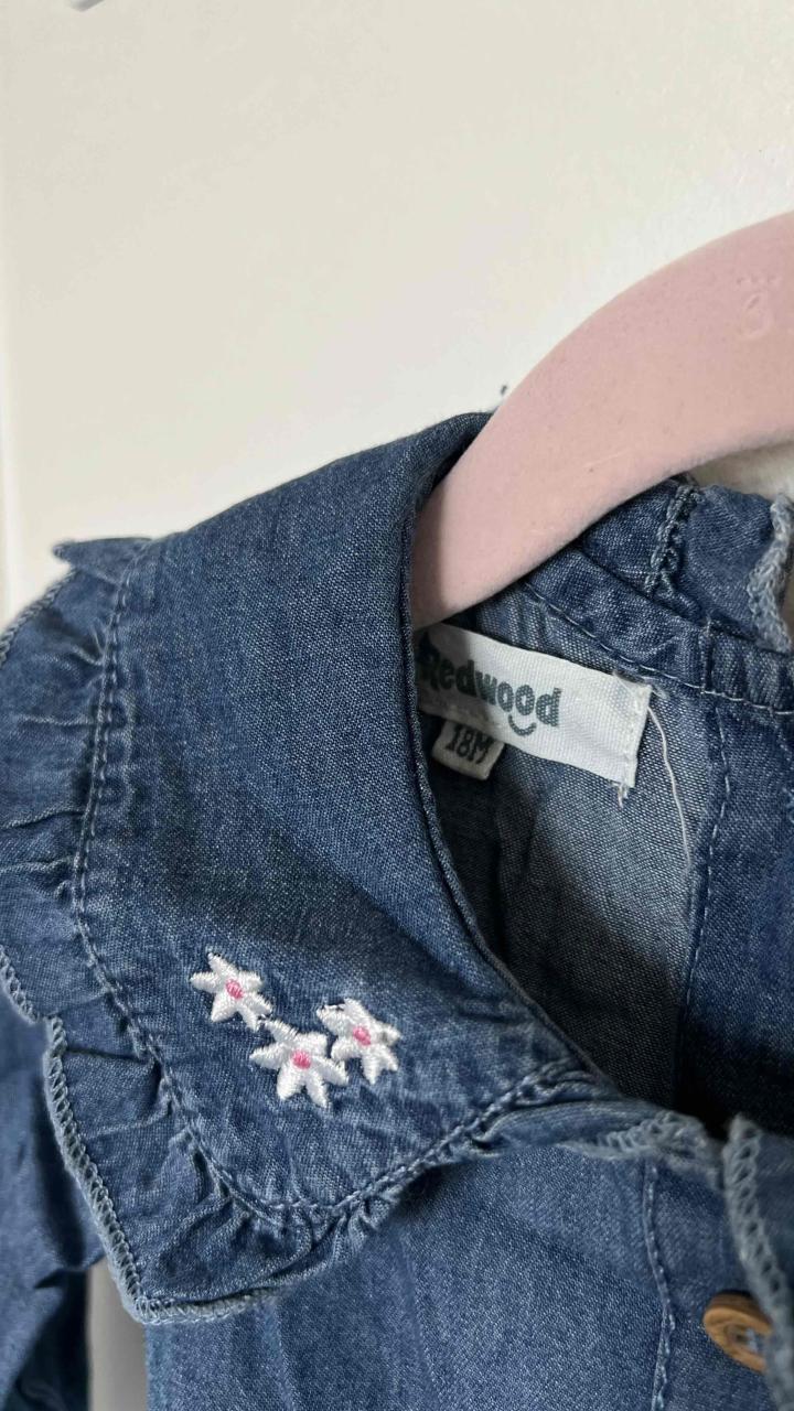 Vestido denim para niña talla 18 meses - 2
