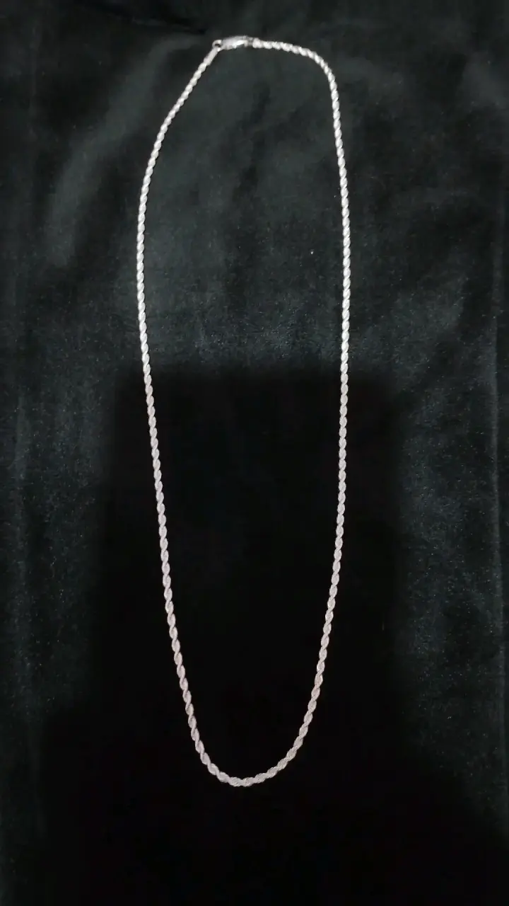 Collar de plata tejida - 1