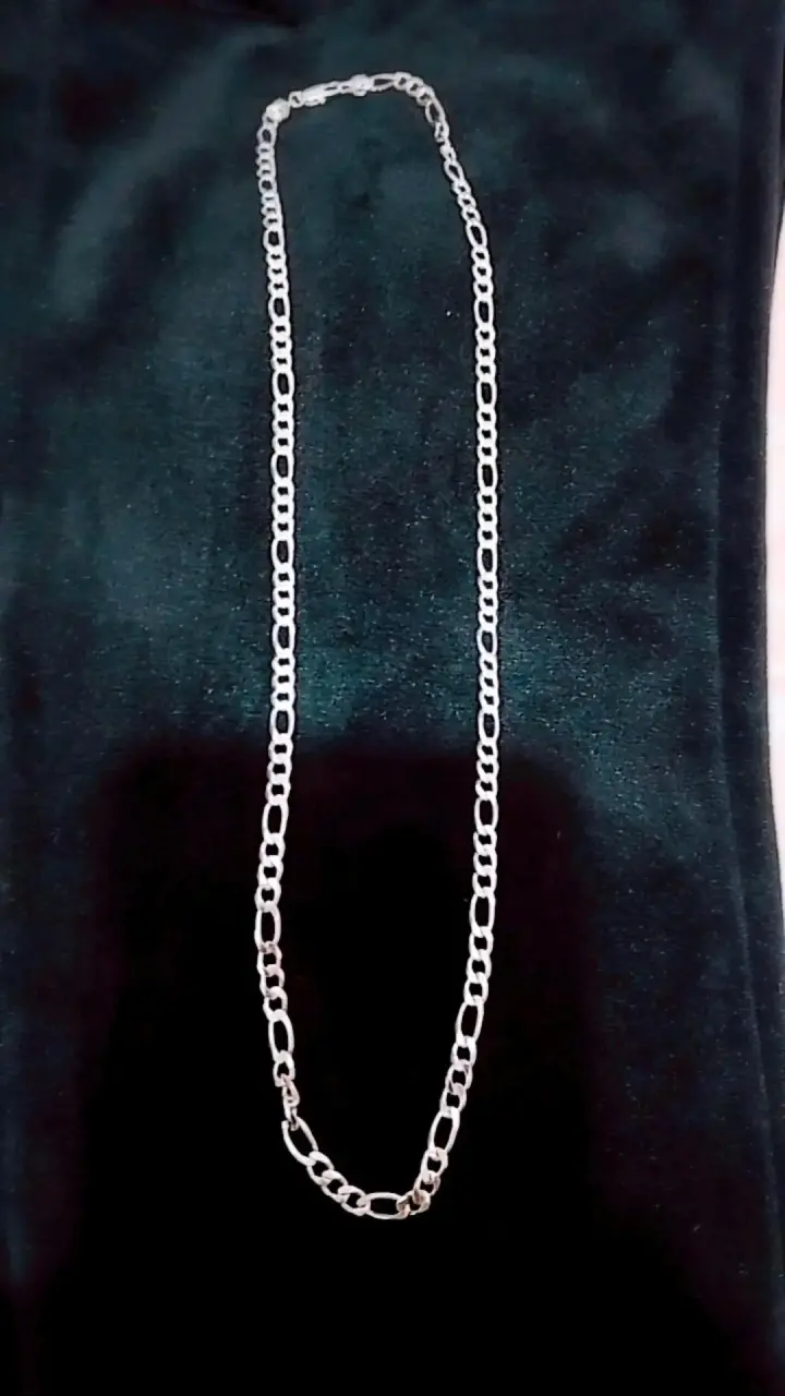 Collar de plata tejida - 2