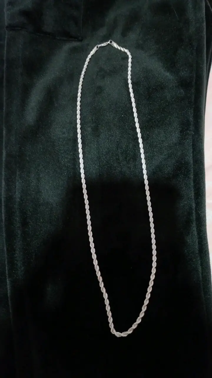 Collar de plata tejida - 3