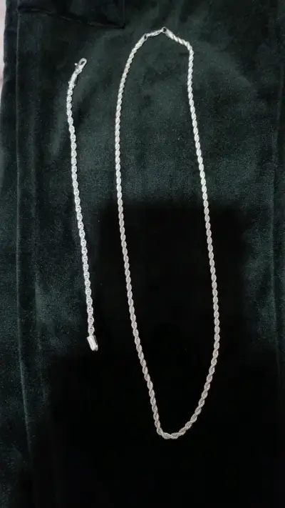 Collar de plata tejida - miniatura 4