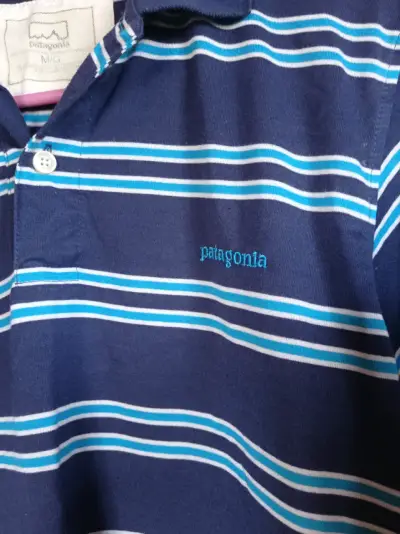 Polera polo rayada azul Patagonia - miniatura 2