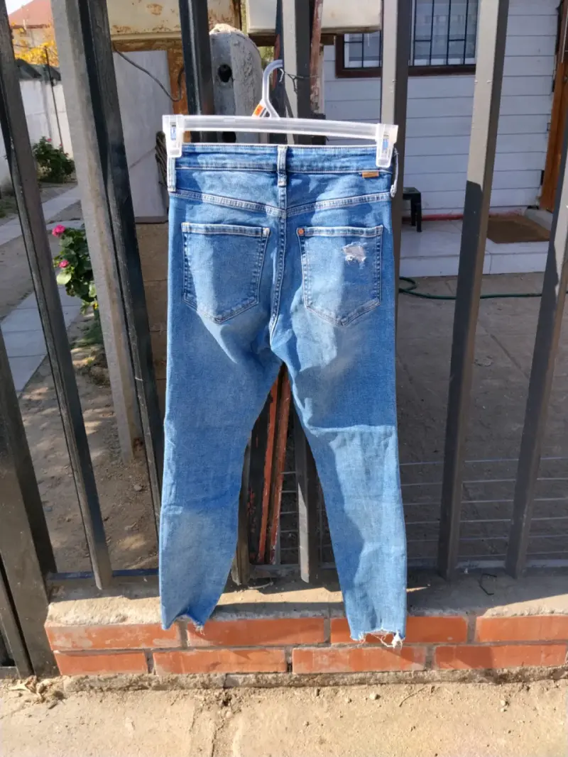 Jeans skinny azul talla S - 3
