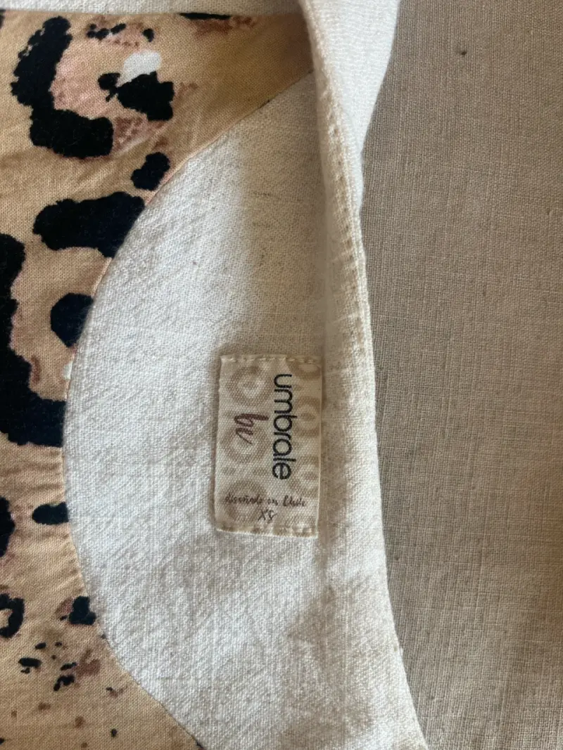 Chaleco beige lino mujer - 2