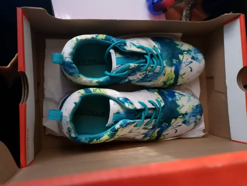 Zapatillas deportivas azul y naranja - 4