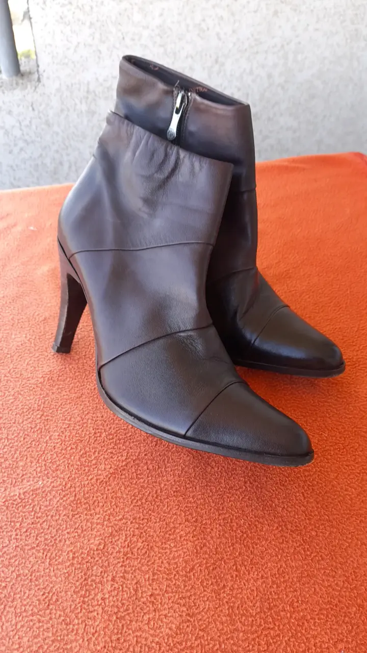 Botines de cuero negros - 2