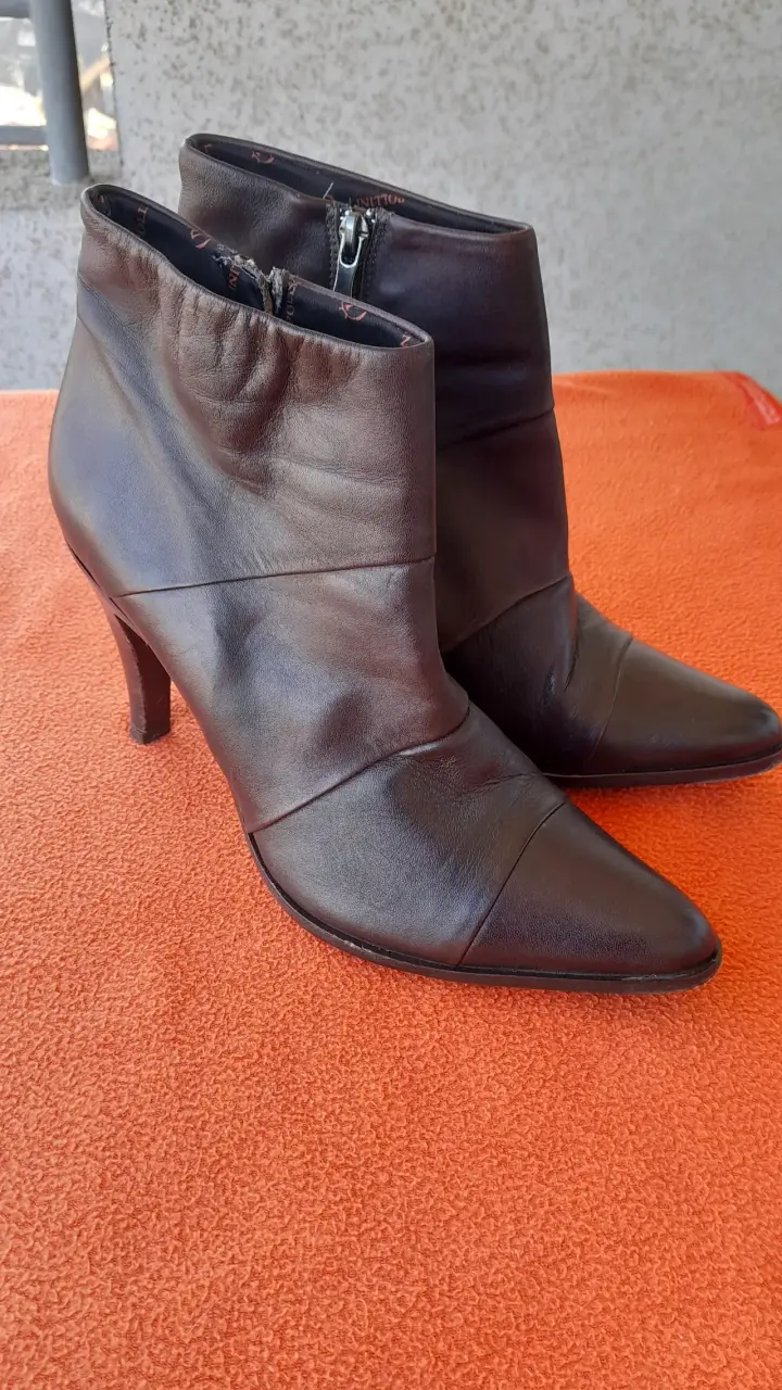 Botines de cuero negros - 4