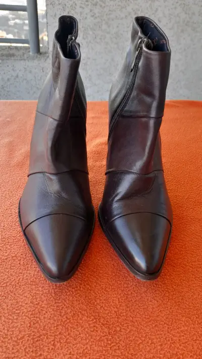 Botines de cuero negros - miniatura 5