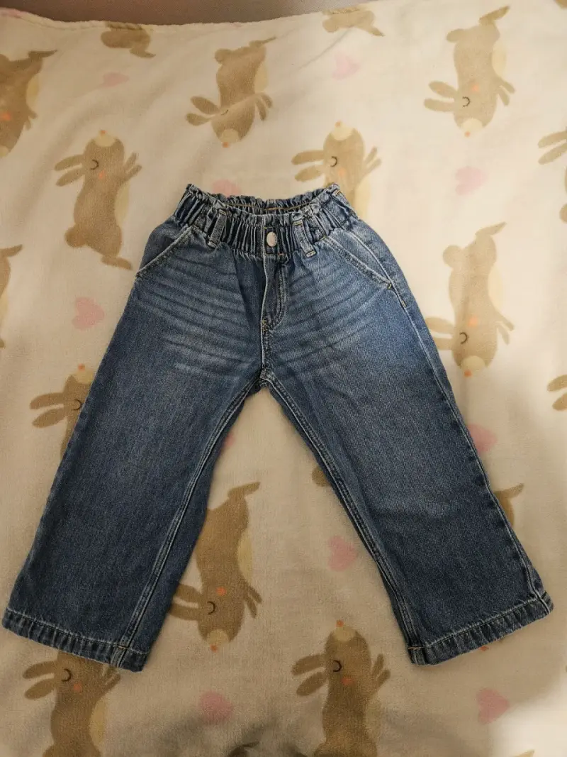 Jeans de niña azul H&M talla 2-3 - 1