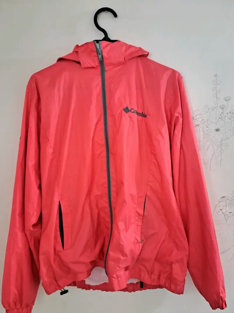 Chaqueta impermeable Columbia rosa - 1