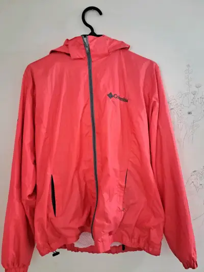 Chaqueta impermeable Columbia rosa - miniatura 1