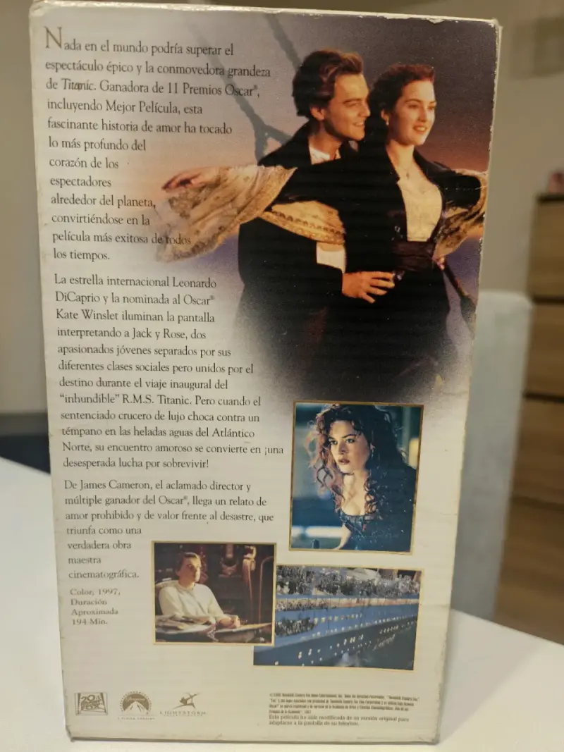 VHS Titanic original 1998 - 3
