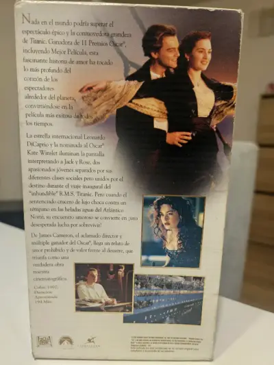 VHS Titanic original 1998 - miniatura 3