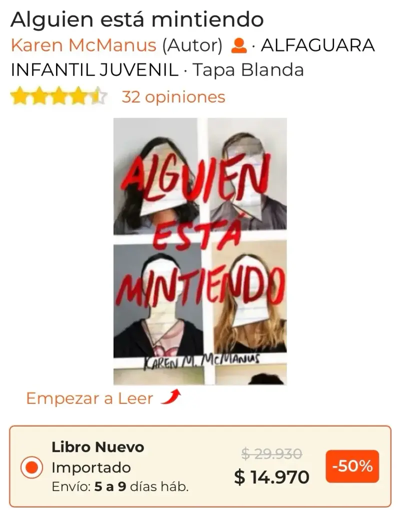 Libro Alguien está mintiendo - 3
