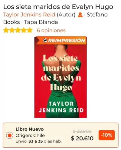 Libro Los siete maridos de Evelyn Hugo - miniatura 3