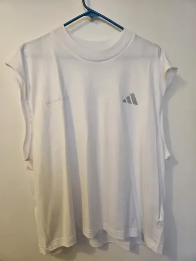Polera Adidas running blanca sin mangas - miniatura 1