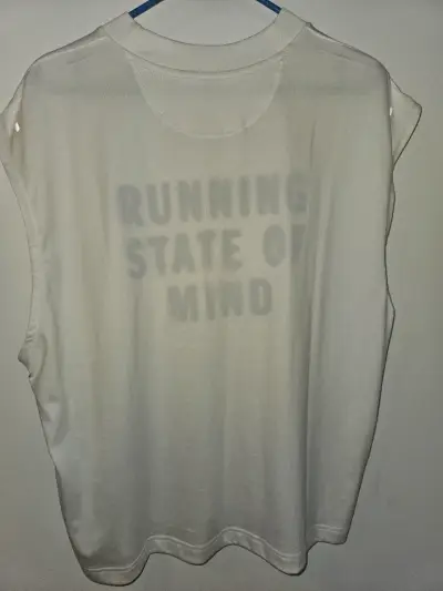 Polera Adidas running blanca sin mangas - miniatura 3