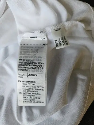 Polera Adidas running blanca sin mangas - miniatura 6