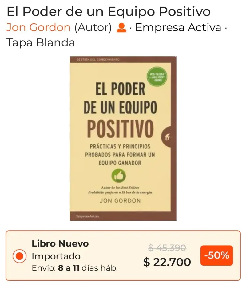 Libro El Poder de un Equipo Positivo - 3