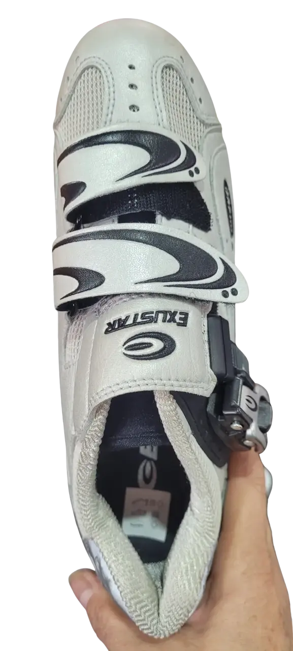 Zapatillas de ciclismo blancas Exustar - 2