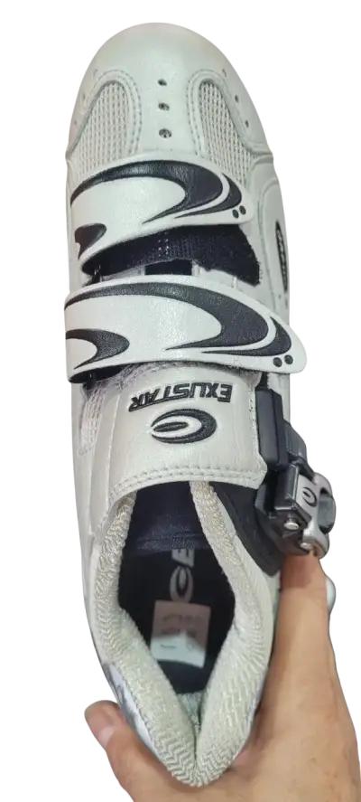 Zapatillas de ciclismo blancas Exustar - miniatura 2