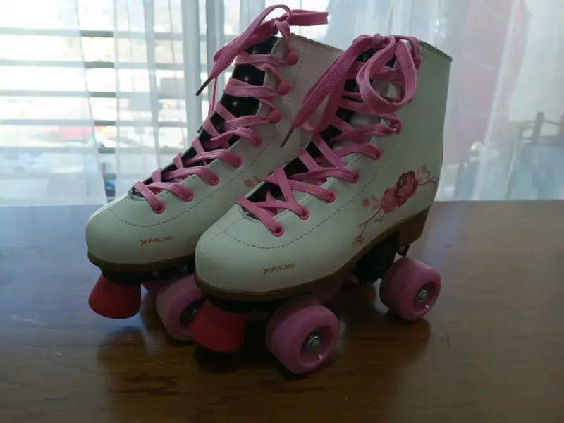 Patines de cuatro ruedas rosa talla 36 - 1