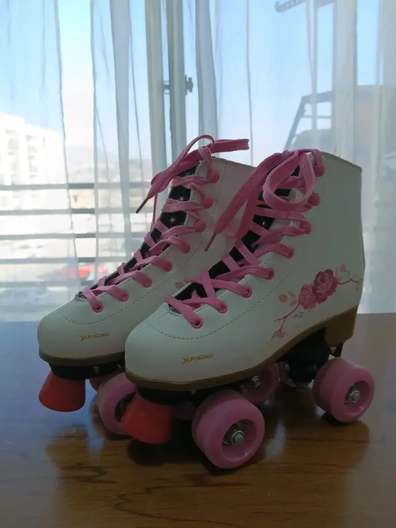 Patines de cuatro ruedas rosa talla 36 - 2