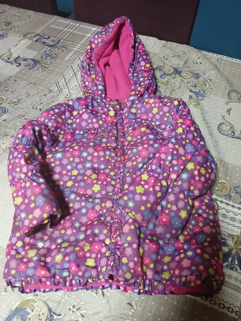 Chaqueta niña flores coloridas