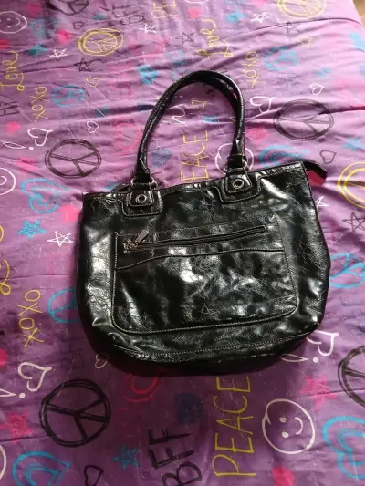Cartera negra de cuero - miniatura 2