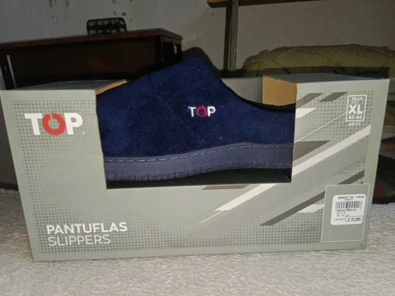 Pantuflas azul oscuro Top