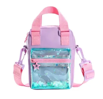 Mini bolso morado con estrellas - miniatura 1