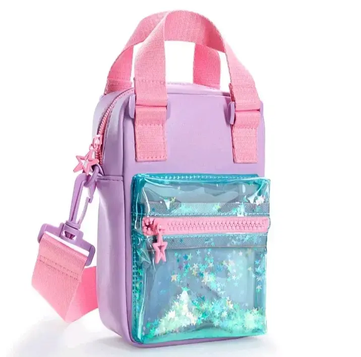 Mini bolso morado con estrellas - 2