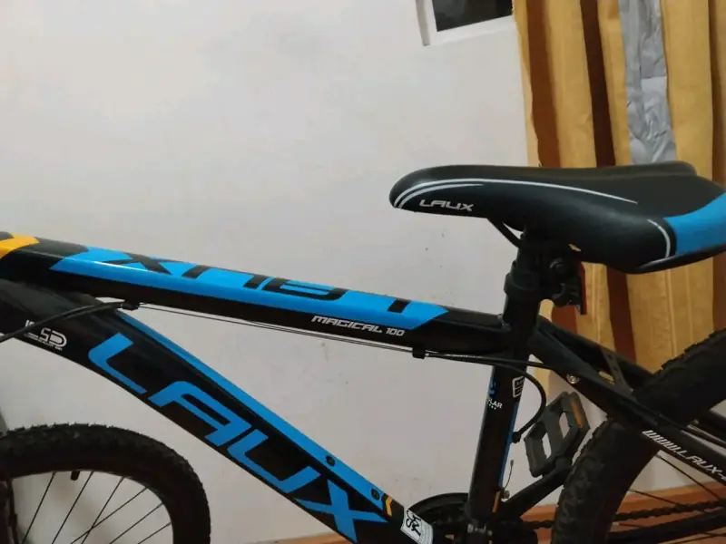 Bicicleta montaña negra y azul - 2