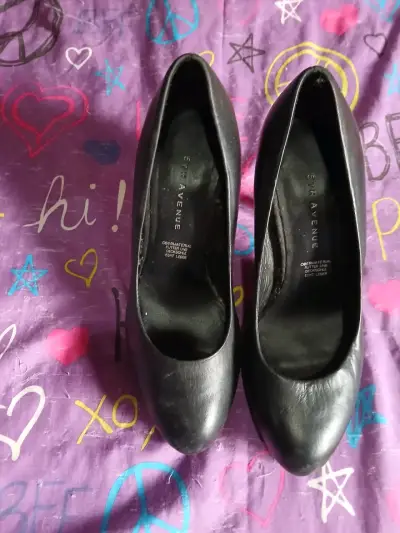 Zapatos de tacón negro 5th Avenue - miniatura 1