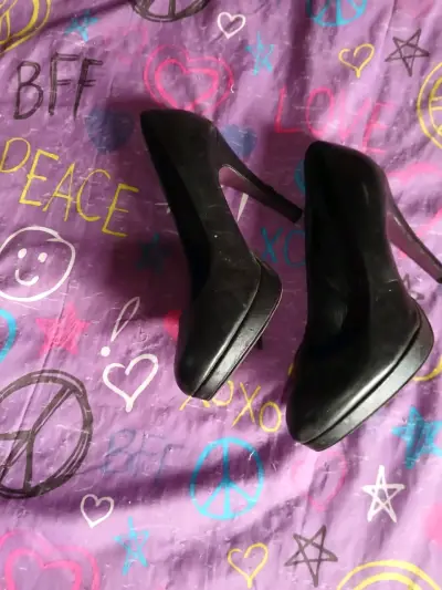 Zapatos de tacón negro 5th Avenue - miniatura 2