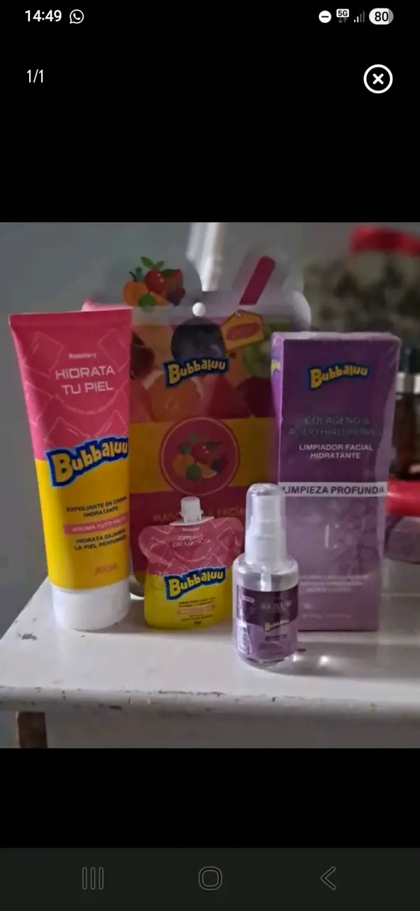 Set cuidado facial Bubbaloo