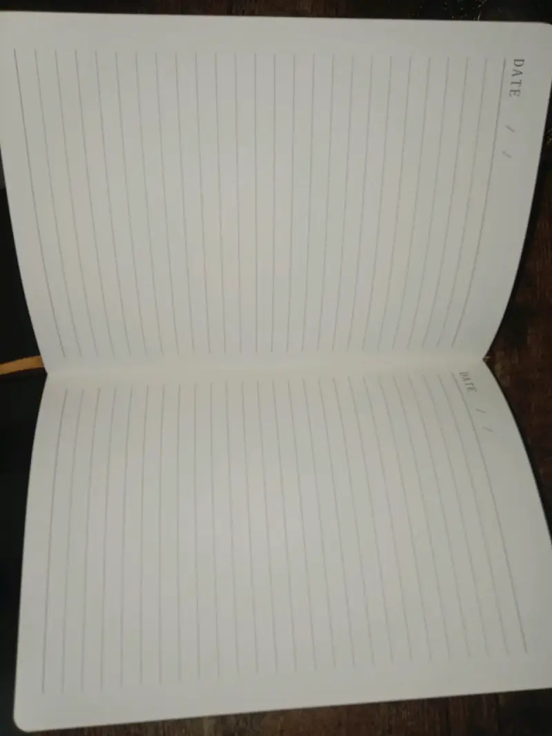 Cuaderno vintage con diseño de pluma - 3