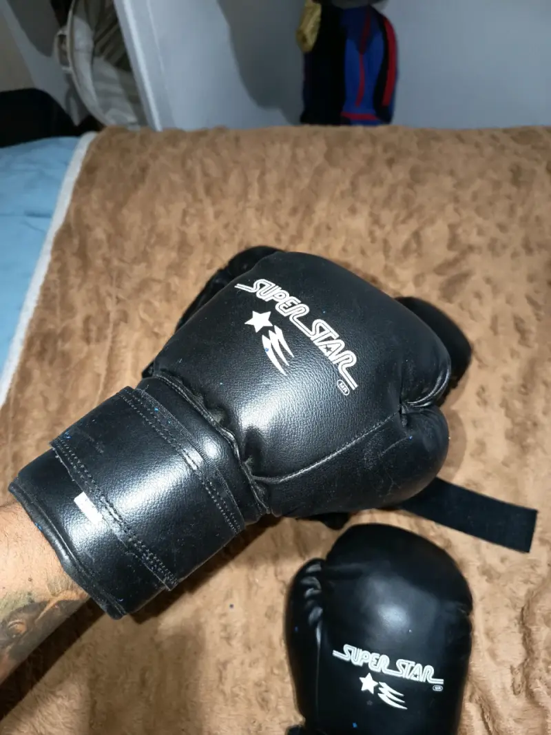 Guantes de boxeo Super Star negros - 5