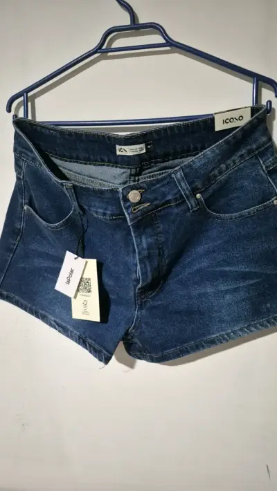 Shorts de mezclilla azul - miniatura 1