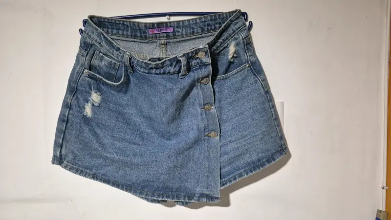 Shorts de mezclilla azul - 3