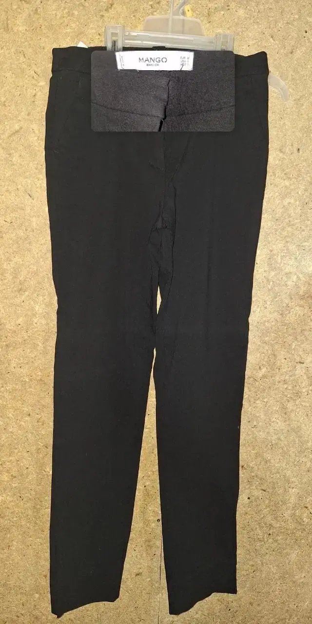 Pantalón negro Mango Basics - 1