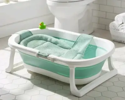 Tina de baño plegable para bebé - miniatura 1