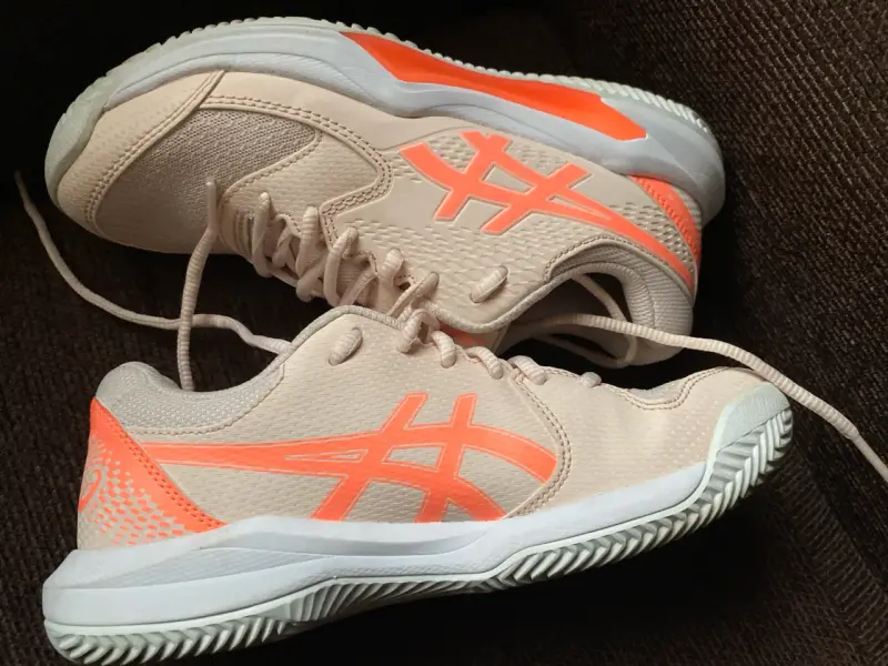 Zapatillas deportivas beige y naranjas - 3