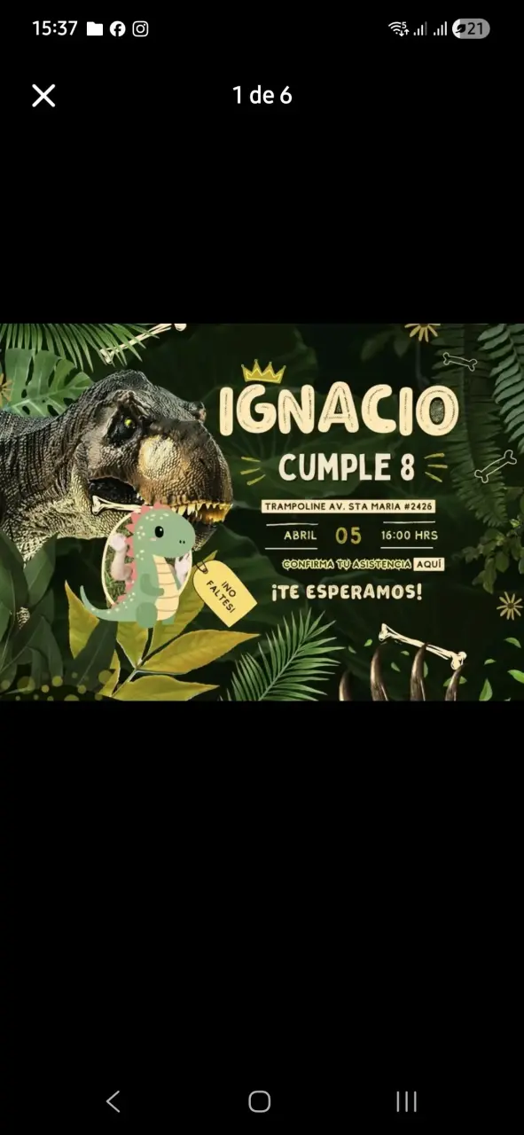 Invitación de cumpleaños - 1