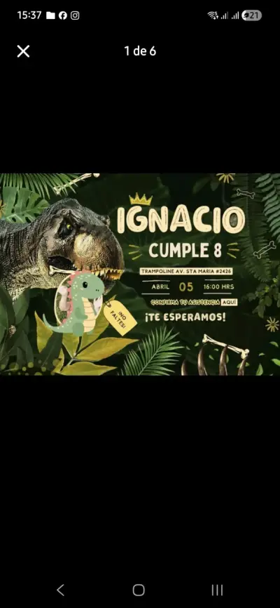 Invitación de cumpleaños - miniatura 1