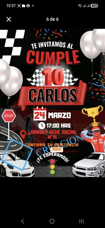 Invitación de cumpleaños - miniatura 6