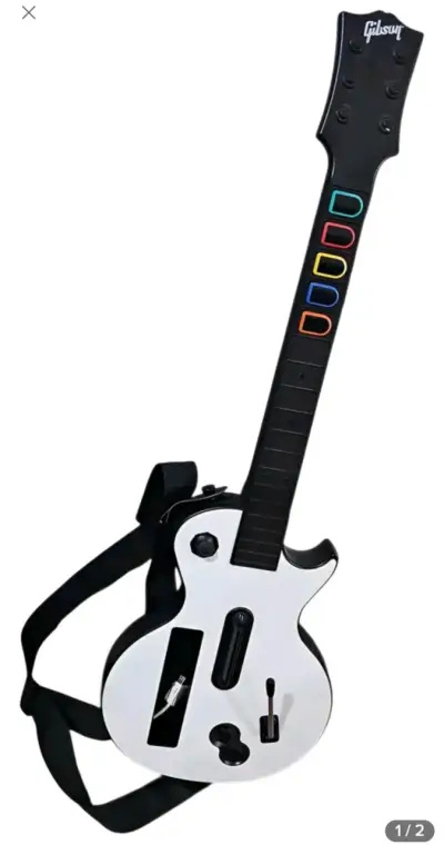 Guitarra guitar hero wii original - miniatura 1